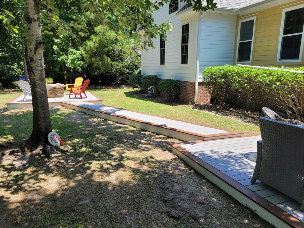 deck to firepit