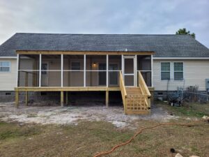 custom screened porch