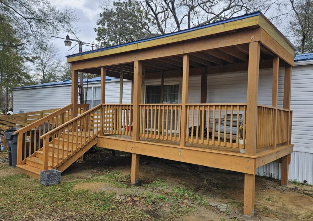 custom covered porch